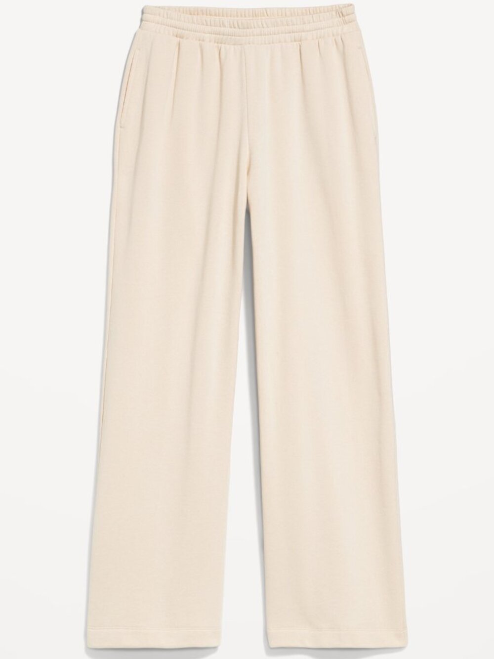 Old Navy High-Waisted SoComfy Wide-Leg Sweatpant Cream Size S